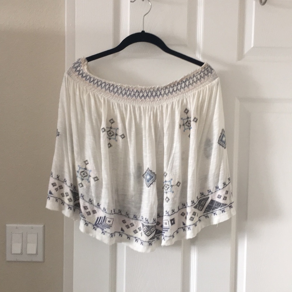 Strapless top